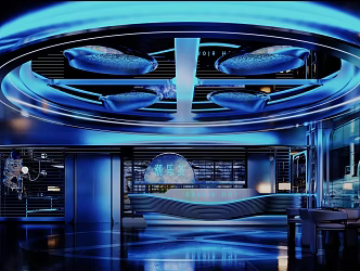 Bar KTV Hall Front Desk 3d model