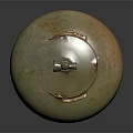 Old Rusty Metal Gas Cylinder With Stand On Dark Background