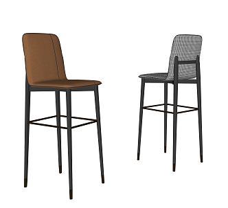 Modern Bar Chair 3d model