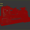 Industrial Metalworking Lathe Machine With Control Panel Chuck And Tool Rest