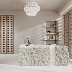 Quiet front desk beauty shop front desk 3d model