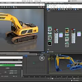 Lonking Yellow Heavy Duty Tracked Excavator Construction Functional Vehicle With Bucket