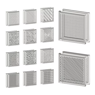 Various Textured Wall Panels With Decorative Patterns And Modern Design Styles For Home 3d model