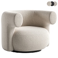 Burra Fabric Lounge Chair 3d model