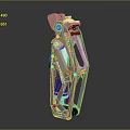 Innovative Medical Prosthetic Device With Metal Frame Structural Design And Colored Components