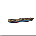 Maersk Line Large Container Ship Loaded With Colorful Containers And Blue Red Hull