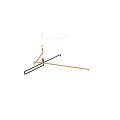 Modern Minimalist Wall Lamps in Gold Black and White Metal Finish