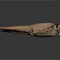 Crab Claw Organ With Red Beige Color And Fine Hairs Texture Details