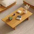 Japanese Style Log Style Living Room Sofa Coffee Table Combination Ornaments 3d model