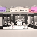 Modern Exhibition Fashion Booth 3d model