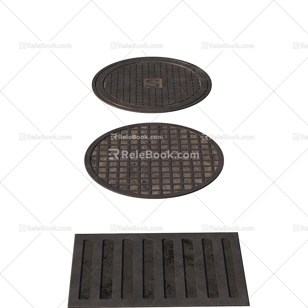 manhole cover sewer manhole cover 3d model