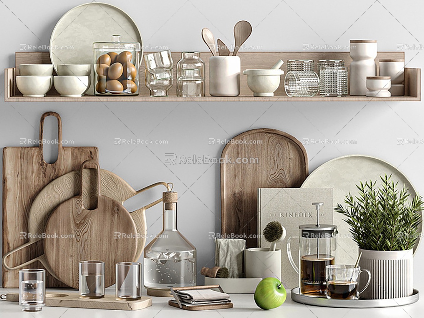 Kitchenware Kitchen Supplies Tableware Kitchen Ornaments 3d model