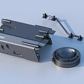 Mechanical Metal Parts Bracket Base And Circular Component For Industrial Machinery