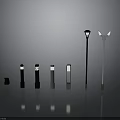 Diverse Outdoor Street Lights With Modern Designs And Various Heights