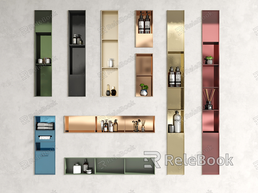 Modern Wall Cabinet Bathroom Metal Niches model