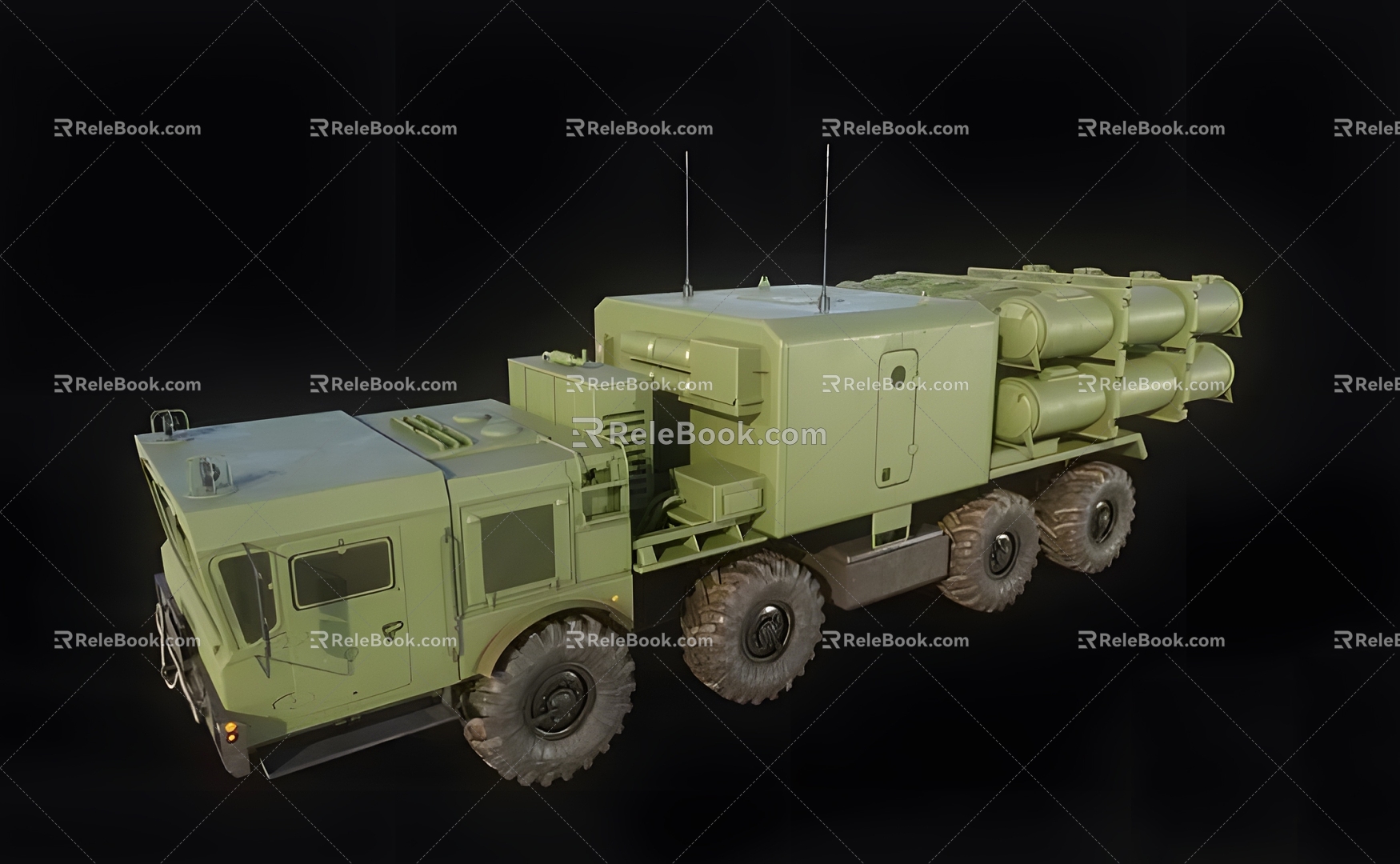 Modern Missile Transporter Modern Car Truck Military Vehicle Transporter Missile Vehicle Truck Motor Vehicle 3d model