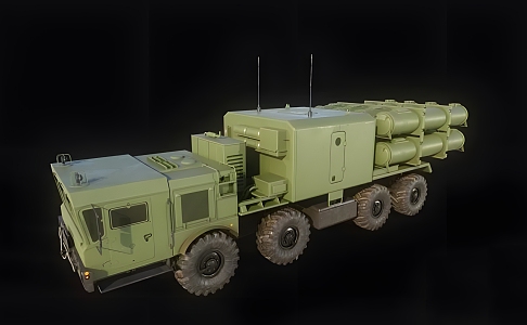 Modern Missile Transporter Modern Car Truck Military Vehicle Transporter Missile Vehicle Truck Motor Vehicle 3d model