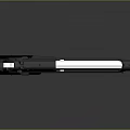 Black Tactical Pistol With Detachable Magazine And Brass Bullet On Reflective Surface