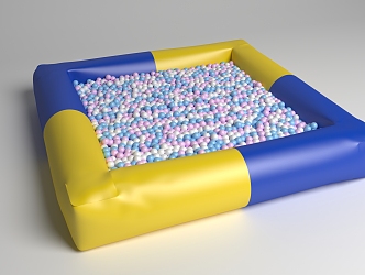 Modern Ball Pool Inflatable Ocean Ball Pool 3d model