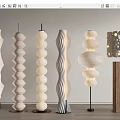 modern floor lamp cream floor lamp 3d model