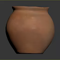 Handcrafted Terracotta Clay Pot With Smooth Curved Shape And Natural Texture