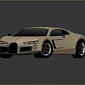 Golden Modern Sports Car With Sleek Aerodynamic Design Black Wheels And 3D Rendered Finish