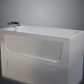 Modern White Freestanding Bathtub With Sleek Design For Bathroom Furniture