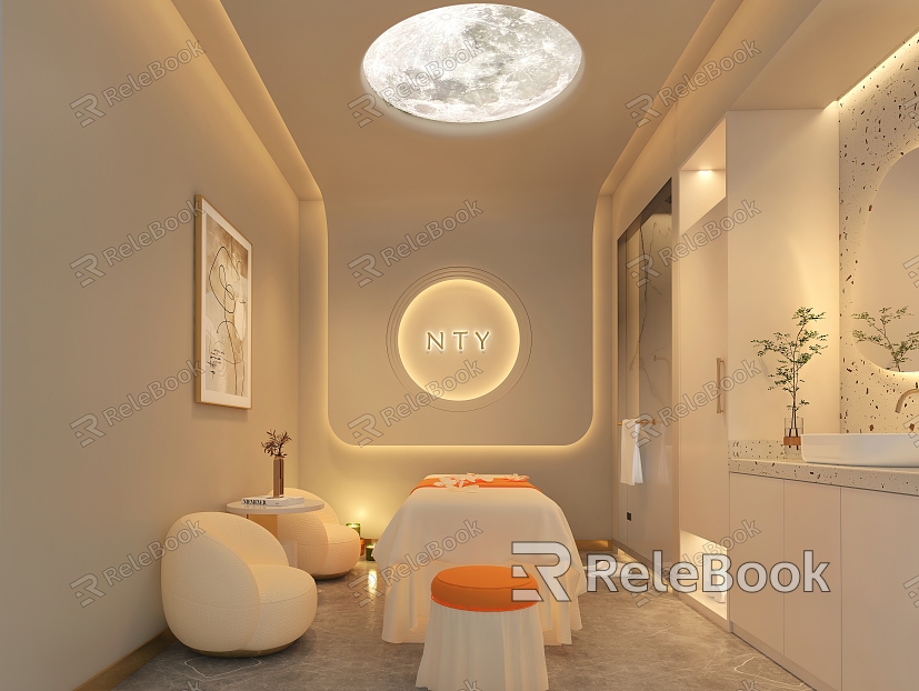 Modern SPA Cream Beauty Room Beauty Room Beauty Salon Beauty Room model