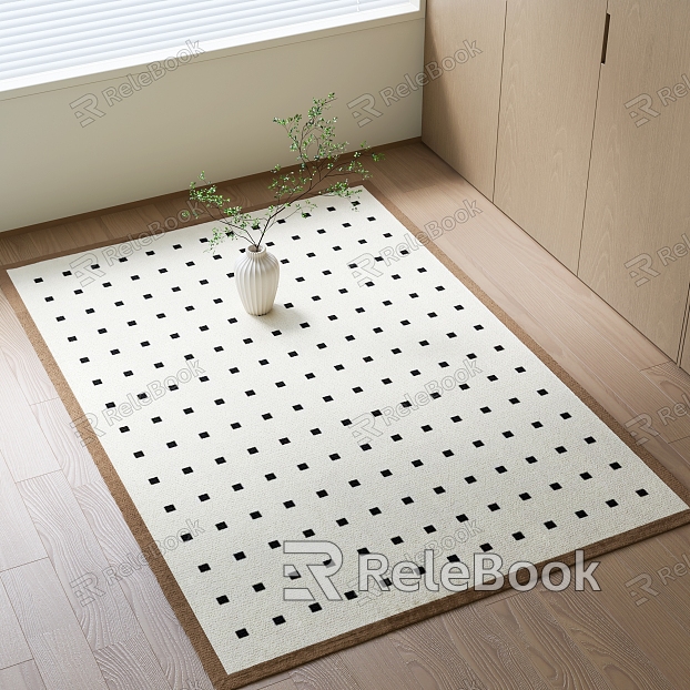 Simple Carpet Square Carpet Square Carpet model