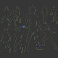 Multiple Ultraman Character Hanging Ornaments With Various Poses And Colorful Designs