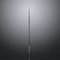 Classic Spear Design With Metal Spearhead Long Shaft And Ornate Details