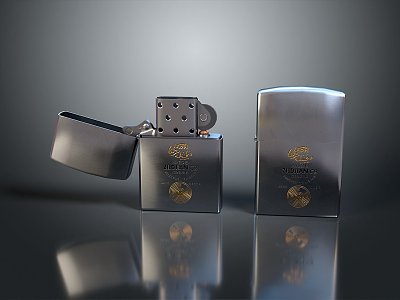 Lighter Mechanical Lighter Kerosene Lighter Windproof Lighter Realistic 3d model