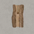 Rustic Natural Wood Wall Lamp with Warm Light Illumination Mounted on Light Wall