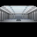 Modern monitoring room operating platform 3d model