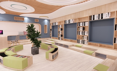 Modern Library Children's Library 3d model