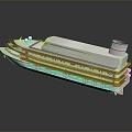 Modern cruise ship giant cruise ship 3d model