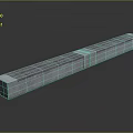 Natural Landscape Drainage Facility With Concrete Grate And Elongated Structure Design