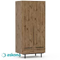 Natural Wood Grain Chest of Drawers with Modern Simple Design