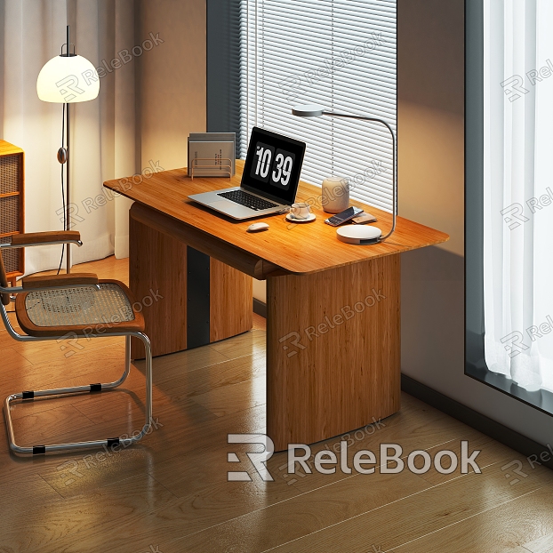 Modern Desk and Chair Lift Table model