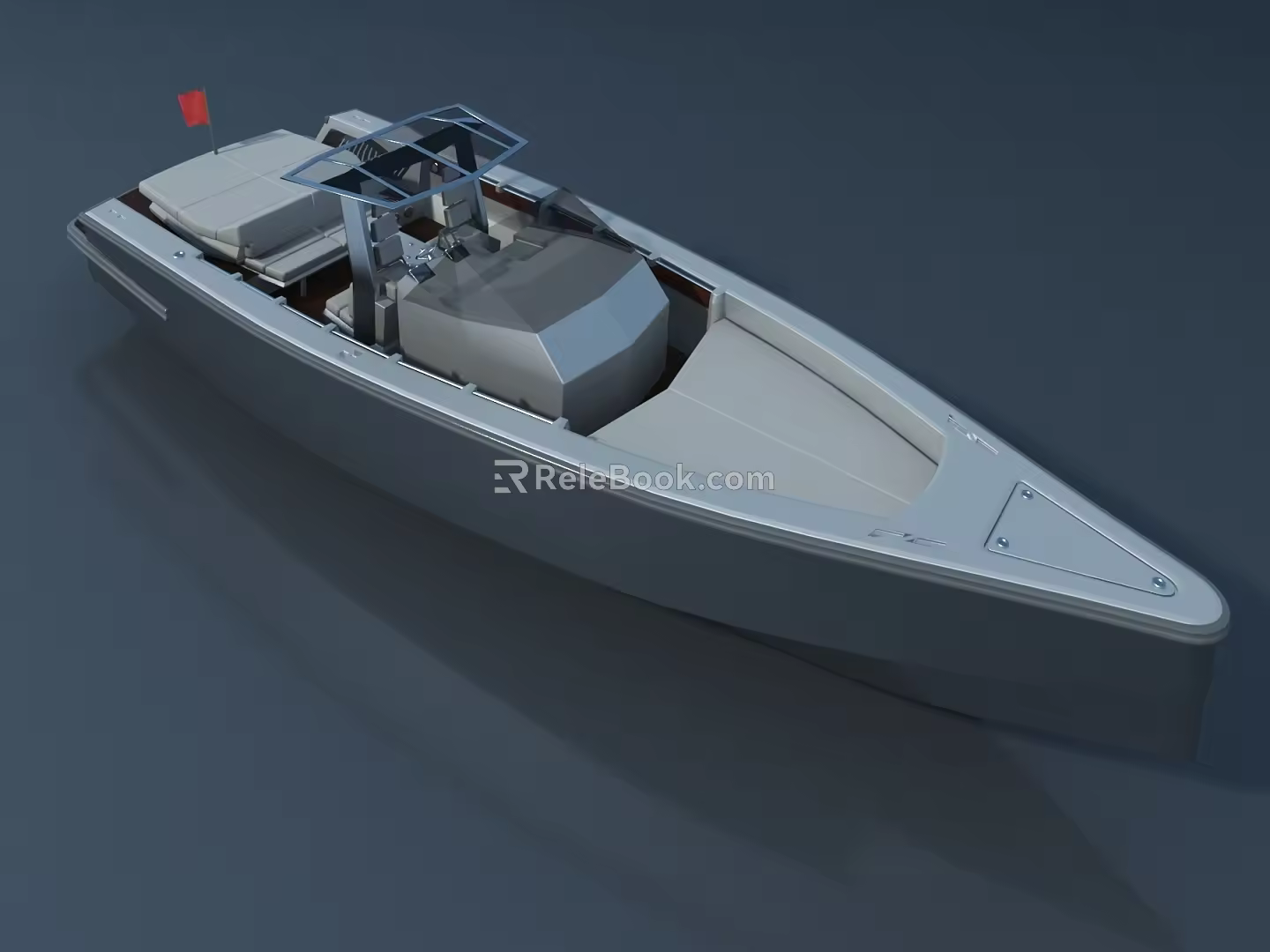modern rail maglev train 3d model