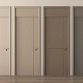 Contemporary Wooden Hinged Doors With Various Colors And Natural Grain Design