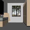 modern public toilet 3d model