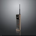 Vintage Mobile Phone With Antenna Keypad Display Screen And Classic Design