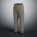 Comfortable Stylish Gray Linen Casual Pants For Daily Wear Outfit