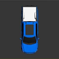 Blue Ford Pickup Truck With Shiny Exterior And Double Cab Design