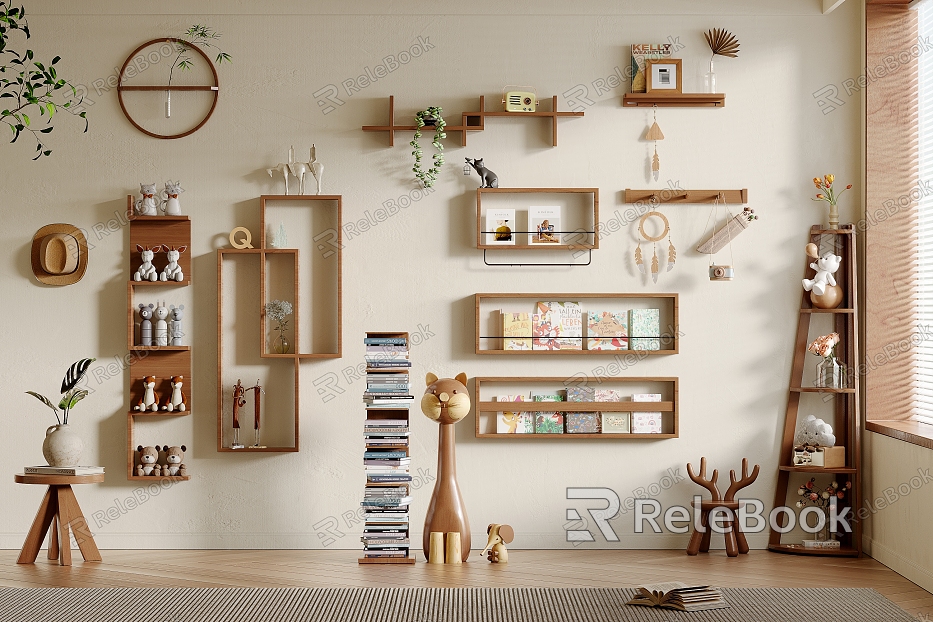 Nordic Wall Shelf Wall Decorations Pendant model