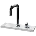Modern Chrome Kitchen Faucet With Sleek Spout And Single Handle Design