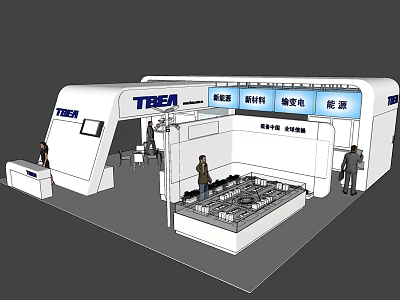 TBEA Exhibition Booth Displaying New Materials New Energy And Equipment 3d model