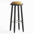 Modern Bar Stool Bar Chair Combination 3d model