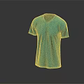 Turquoise V neck Short Sleeve Plain T shirt for Casual Wear Design